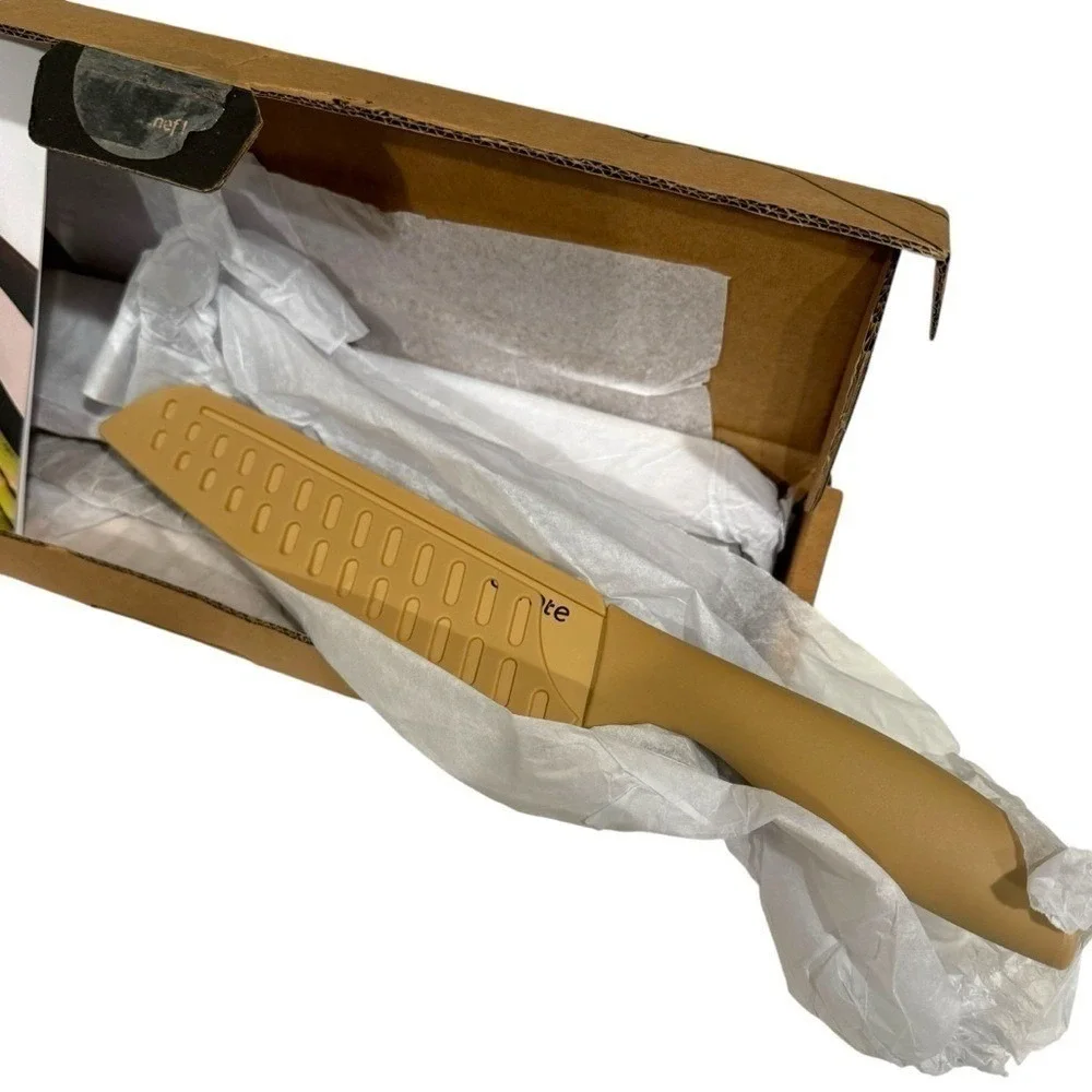 Carote Knife Set 12 Piece‎ Neutral Colors Stainless Steel Ceramic Coating Knives